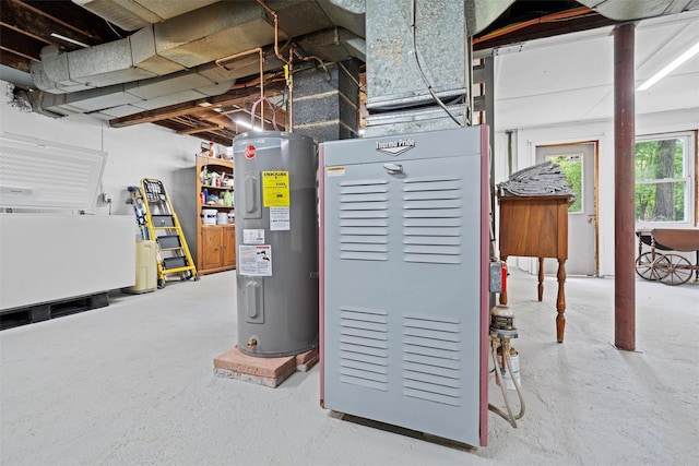 utilities featuring electric water heater