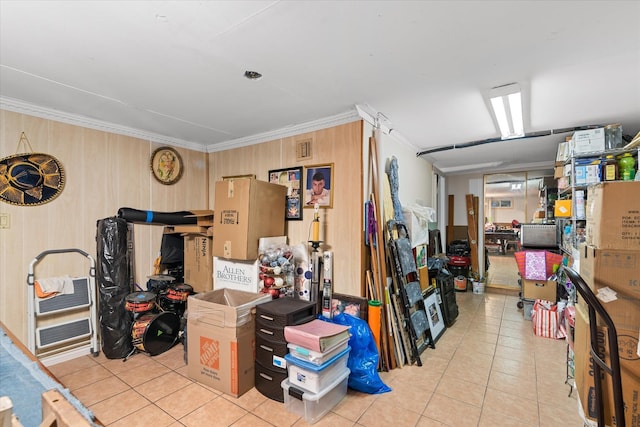 view of storage area