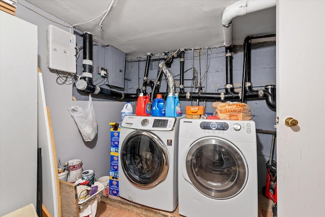 laundry area featuring separate washer and dryer