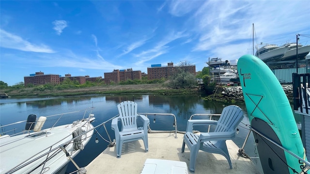 360 Bch 59th St Unit C2Dock, Arverne, NY 11692 - dock area featuring a water view