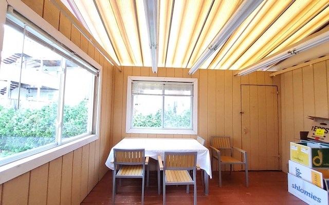8 Lemberg Ct Unit 302, Monroe, NY 10950 - dining room with wood finished floors and wooden walls