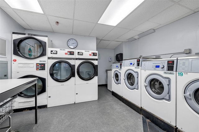 100-25 Queens Blvd Unit 6E, Forest Hills, NY 11375 - community laundry with separate washer and dryer and stacked washer and clothes dryer