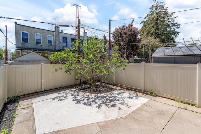 view of patio / terrace featuring a fenced backyard