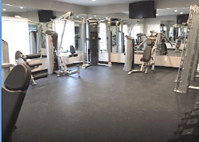 35 Navajo Ct Unit 35, Coram, NY 11727 - exercise room with recessed lighting