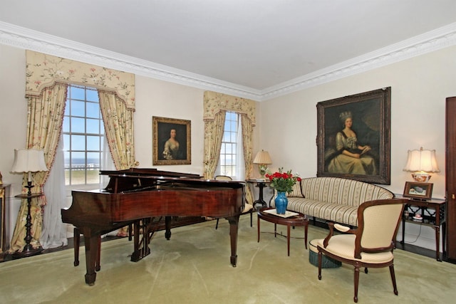 2 Wallis Ln, Nissequogue, NY 11780 - sitting room featuring ornamental molding and plenty of natural light