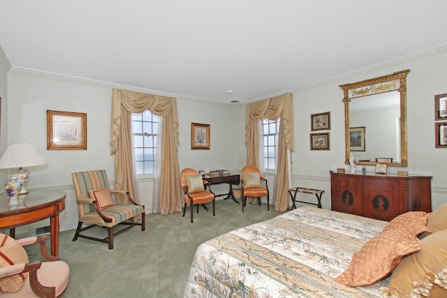 2 Wallis Ln, Nissequogue, NY 11780 - carpeted bedroom with crown molding