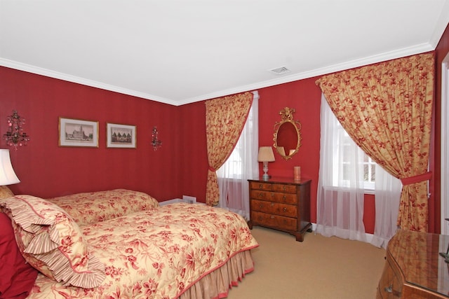 2 Wallis Ln, Nissequogue, NY 11780 - carpeted bedroom with multiple windows and ornamental molding