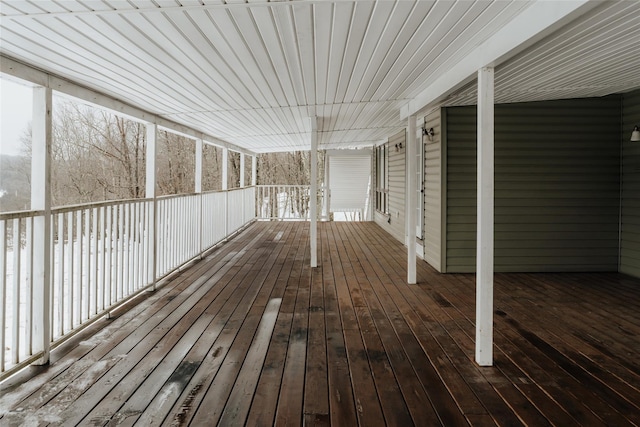 26 Beckys Hill Rd, Hurleyville, NY 12747 - wooden deck with covered porch