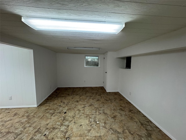 163-18 Cryders Ln, Whitestone, NY 11357 - basement with baseboards
