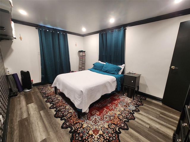 79 N Broadway Unit H, White Plains, NY 10603 - bedroom featuring wood finished floors, baseboards, recessed lighting, and ornamental molding