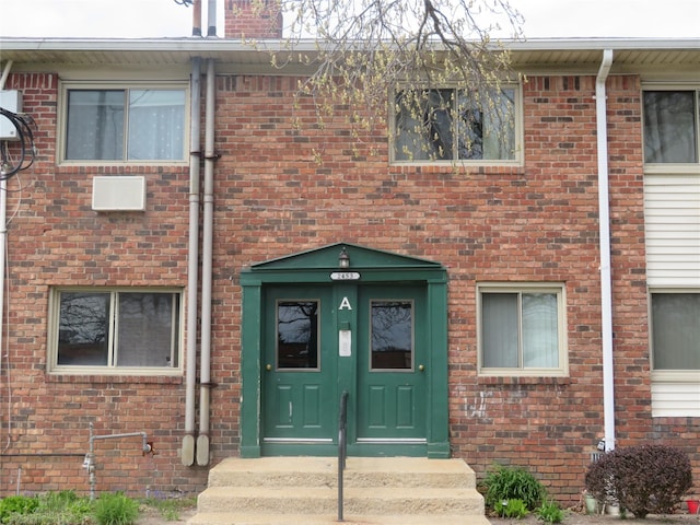 view of front of property with brick siding