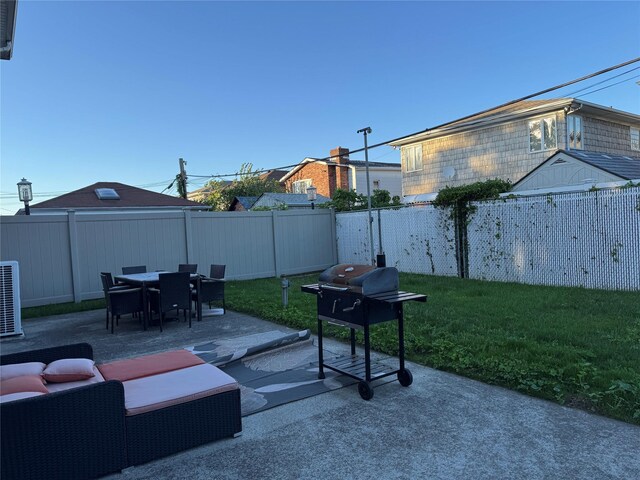 163-33 90th St, Howard Beach, NY 11414 - view of patio / terrace with grilling area and outdoor dining space