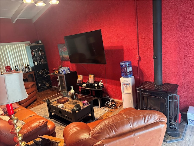 8 Windmill Ln, New City, NY 10956 - living room with wood finished floors and a wood stove