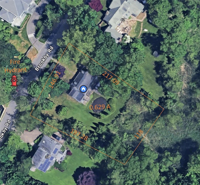 40 Brookby Rd, Scarsdale, NY 10583 - aerial map of property and surrounding area