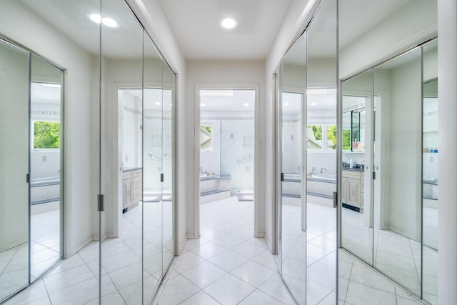 1 Karin Ct, East Northport, NY 11731 - interior space with light tile patterned flooring