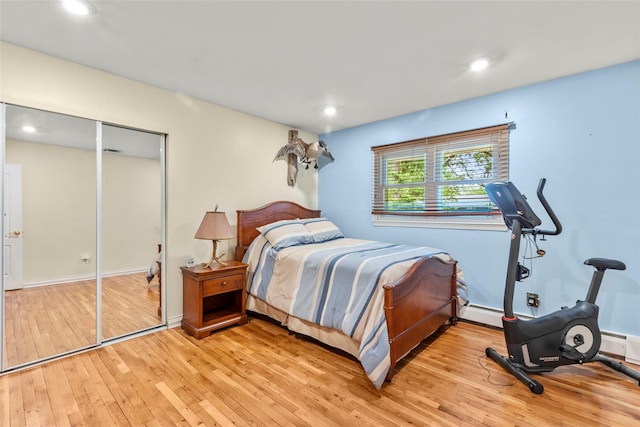 8 Wichard Blvd, Commack, NY 11725 - bedroom featuring light wood finished floors, a closet, and recessed lighting