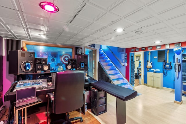 8 Wichard Blvd, Commack, NY 11725 - office space with wood finished floors, an ornate ceiling, a baseboard heating unit, and baseboards