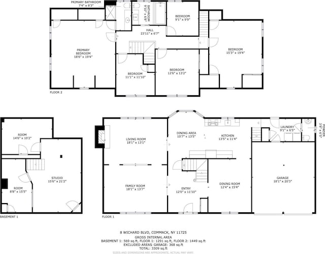 8 Wichard Blvd, Commack, NY 11725 - room layout
