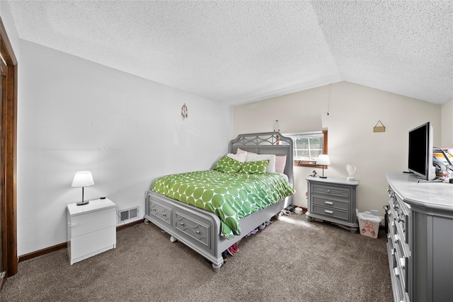 31 Wagon Ln E, Centereach, NY 11720 - carpeted bedroom featuring a textured ceiling and vaulted ceiling