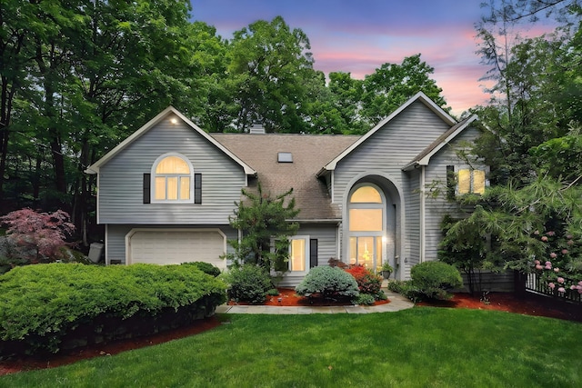 12 Rockridge Rd, Ardsley, NY 10502 - view of front facade featuring a garage and roof with shingles