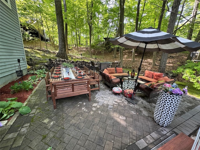 12 Rockridge Rd, Ardsley, NY 10502 - view of patio featuring an outdoor living space