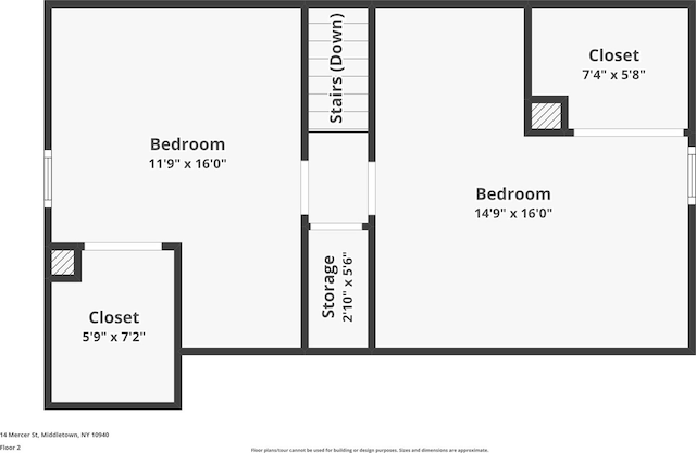 14 Mercer St, Middletown, NY 10940 - home floor plan