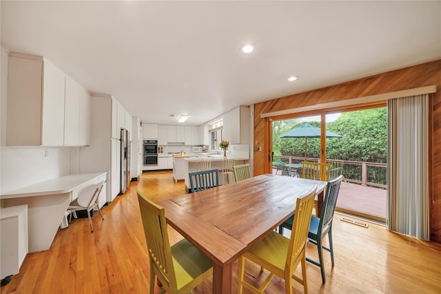 4 Bobby Close, Mamaroneck, NY 10543 - dining room with light wood-type flooring and recessed lighting