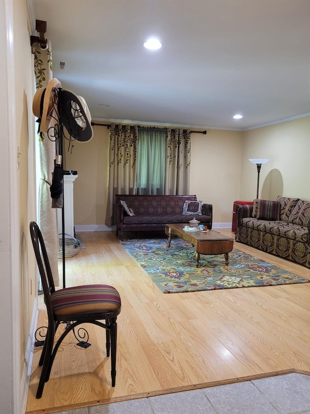 69 Laudaten Way, Warwick, NY 10990 - living room with wood finished floors, baseboards, and recessed lighting