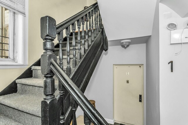 34-21 9th St, Astoria, NY 11106 - staircase with arched walkways