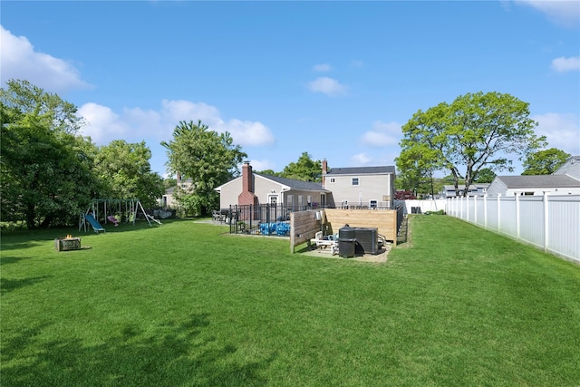 979 Manor Ln, Bay Shore, NY 11706 - view of yard featuring a playground