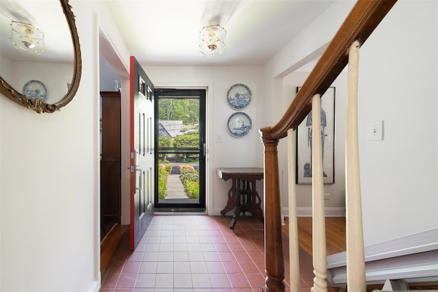 19 Reynal Rd, White Plains, NY 10605 - tiled foyer entrance featuring baseboards