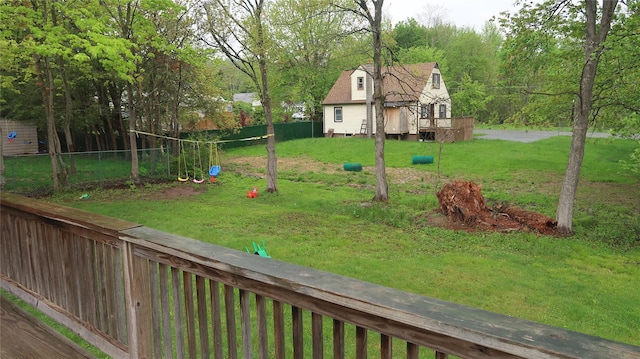 21 Hammond St, Monticello, NY 12701 - view of yard with a deck