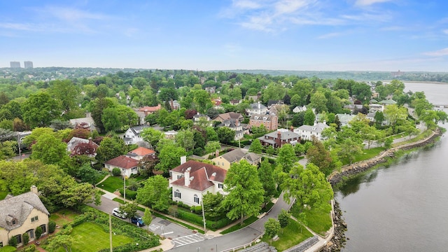 10-08 Shore Rd, Douglaston, NY 11363 - aerial perspective of suburban area featuring a nearby body of water and a tree filled landscape