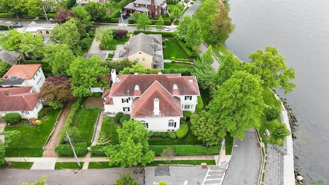 10-08 Shore Rd, Douglaston, NY 11363 - aerial view of residential area featuring a nearby body of water