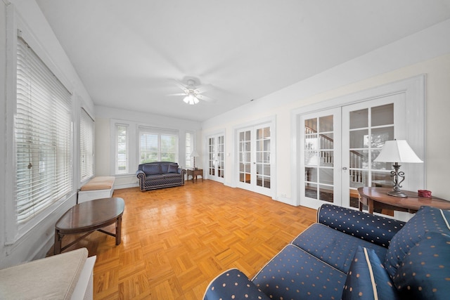 10-08 Shore Rd, Douglaston, NY 11363 - sunroom / solarium featuring french doors
