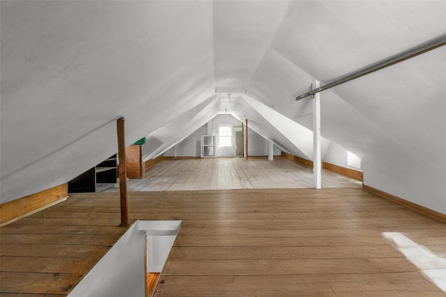 59 E Main St, Washingtonville, NY 10992 - bonus room featuring vaulted ceiling and hardwood / wood-style floors