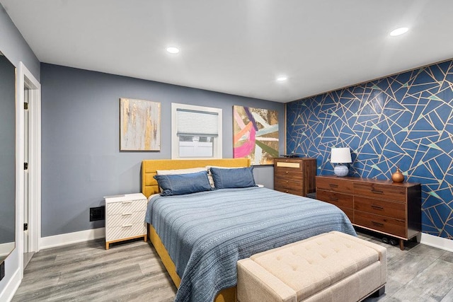 181 Central Park Rd E, Plainview, NY 11803 - bedroom featuring wood finished floors, baseboards, and recessed lighting
