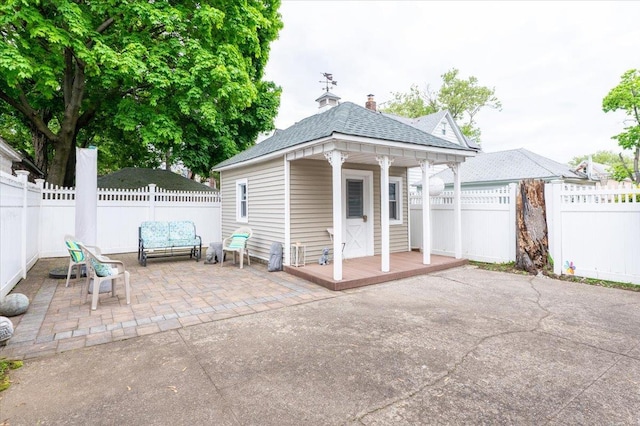 view of patio / terrace featuring a fenced backyard
