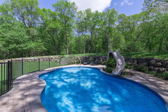 10 Northwood Ct, Dix Hills, NY 11746 - view of pool with a water slide