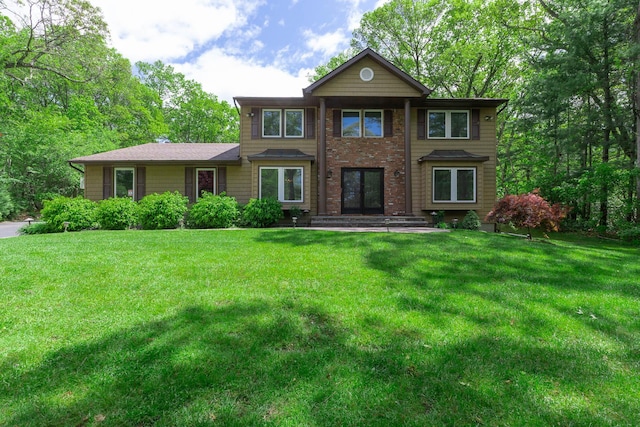 10 Northwood Ct, Dix Hills, NY 11746 - traditional home featuring a front lawn