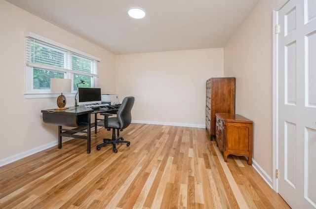 12 Glenn Pl, Hastings-On-Hudson, NY 10706 - home office with light wood-style flooring and baseboards