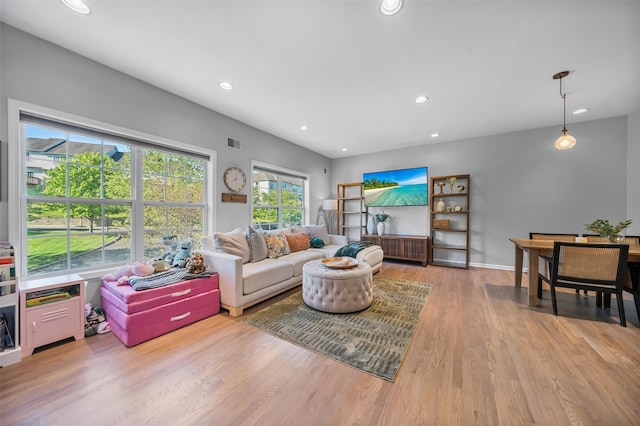 40 Peter Turner Rd, Monroe, NY 10950 - living room featuring recessed lighting and wood finished floors
