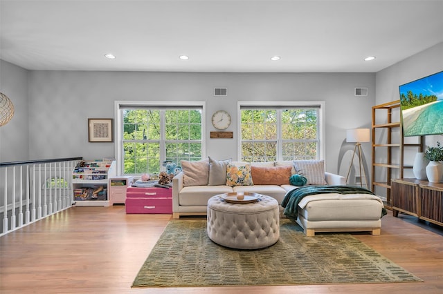 40 Peter Turner Rd, Monroe, NY 10950 - living room featuring wood finished floors and recessed lighting