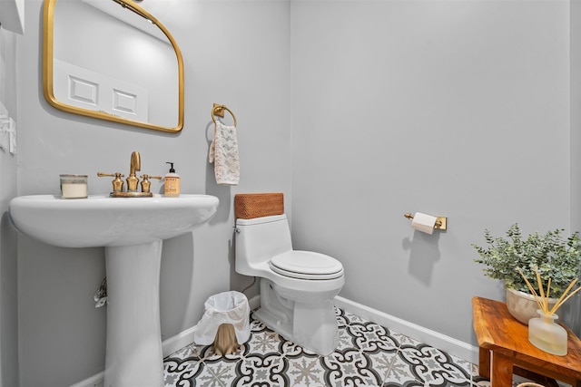 40 Peter Turner Rd, Monroe, NY 10950 - half bath featuring baseboards, toilet, and tile patterned flooring
