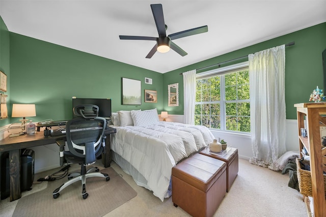40 Peter Turner Rd, Monroe, NY 10950 - bedroom featuring a desk, carpet, and a ceiling fan