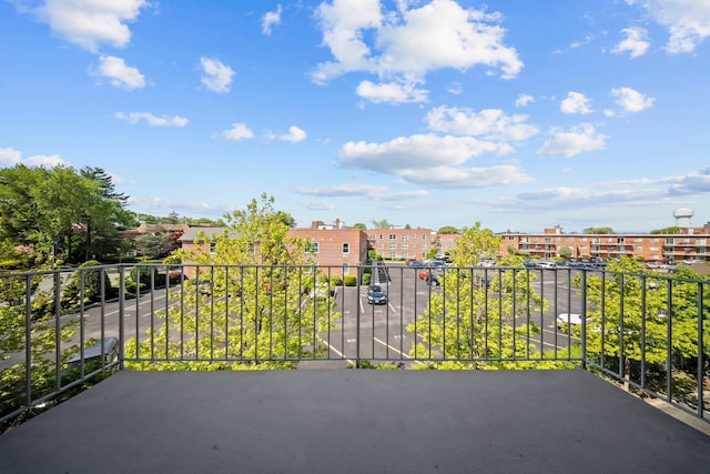 balcony featuring a residential view