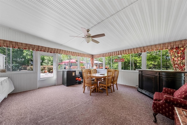 70 Willow Ln, New Windsor, NY 12553 - sunroom / solarium with a ceiling fan and outdoor dining space