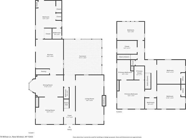 70 Willow Ln, New Windsor, NY 12553 - room layout
