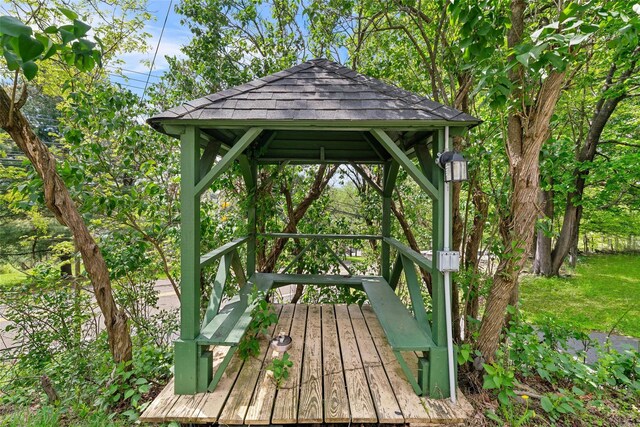180-184 Pine Tree Rd, Monroe, NY 10950 - wooden deck with a gazebo
