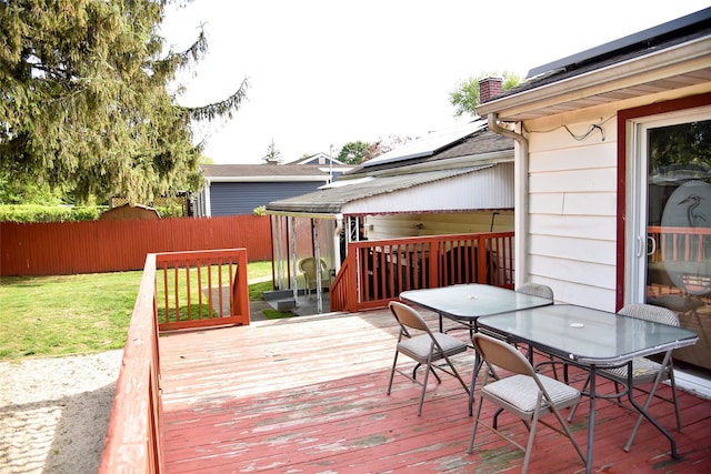 125 Timberline Dr, Brentwood, NY 11717 - deck featuring outdoor dining area